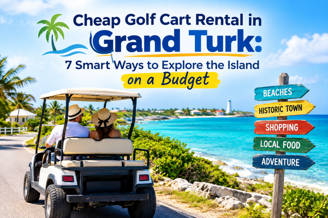 Cheap Golf Cart Rental in Grand Turk for exploring the island on a budget