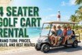 4 seater golf cart rental Grand Turk for island sightseeing